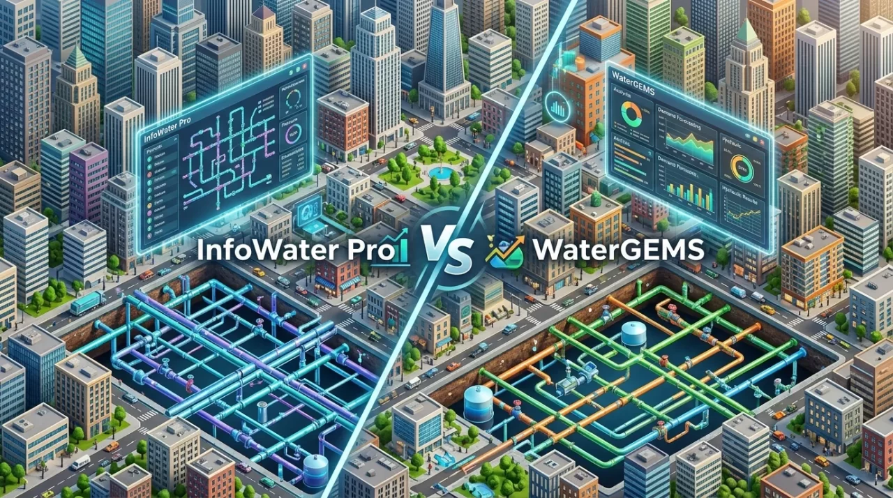 InfoWater Pro vs. WaterGEMS: Which is Better for Large-Scale Urban Distribution Modeling?